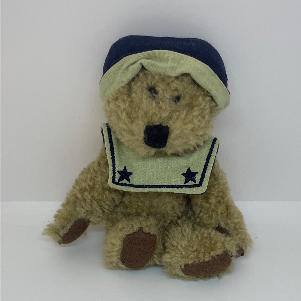 Chauncey - Boyd’s Plush Sailor Teddy Bear in Tan with Navy and Tan Accents